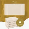 Zestaw 4 ręczników kąpielowych Lavea® 50x100 cm - Elena, Podgląd zdjęcia produktu 7