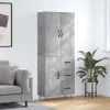 Highboard Betongrau 69,5x34x180 cm Holzwerkstoff Produktbild-Vorschau 2