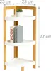 Relaxdays Scaffale angolare in bambù, 3 ripiani Anteprima dell’immagine prodotto 4