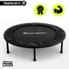 Fitness-Heimtrampolin 91 cm - schwarzes Mini Trampolin für Produktbild-Vorschau 2