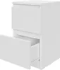 Nachttisch AVEN 30 cm - 2 Schubladen - Weiß - Schlafzimmer, Produktbild-Vorschau 3