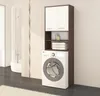 Colonna per lavatrice wenge e bianca - Soluzione elegante Anteprima dell’immagine prodotto 4