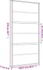 vidaXL Schiebetür Golden 102,5x205 cm ESG-Klarglas und Produktbild-Vorschau 7