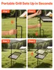 Gril rotatif VEVOR pour feu de camp, avec grille de 61 cm, Voir les images du produit 6