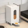Trockenfutterspender Weiß 20L Katze Hund Futterspender Produktbild-Vorschau 3