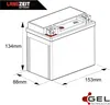 Langzeit Gel Motorradbatterie YTX12-BS 12Ah 12V Produktbild-Vorschau 5