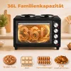 HOMCOM 36 liter mini-oven met 2 kookplaten, elektrische Productafbeelding-voorbeeld 5