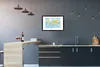 MuchoWow® MuchoWow® Gerahmtes Poster Weltkarte - Produktbild-Vorschau 2