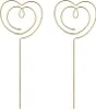 Cake Topper Herzen 12cm Metall Gold 2er Set Produktbild-Vorschau 1