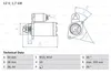 BOSCH 0 986 016 250 Starter Anlasser 1,7kW für PORSCHE 911 Produktbild-Vorschau 3