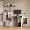 Wandregal Livinity Lorena Weiß/Goldkraft Eiche 90 x 20 cm, Produktbild-Vorschau 4