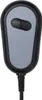 A close-up view of a black and gray remote control for a massage chair. Voir les images du produit