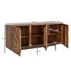 FineBuy Credenza in legno massiccio di Sheesham 145 cm con Anteprima dell’immagine prodotto 3