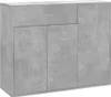 vidaXL Credenza grigio cemento 88x30x70 cm materiale a base Anteprima dell’immagine prodotto 14