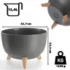 KADAX Pot de fleurs Pot de fleurs 33cm Insert Plateau de Voir les images du produit 3