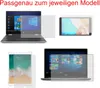 A collage of images showing screen protectors applied to various electronic devices like laptops and tablets. Produktbild-Vorschau