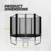 Trampoline VirtuFit avec filet de sécurité noir 305 cm Voir les images du produit 7