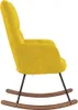vidaXL Hojdacie kreslo Velvet Mustard Yellow Náhľad obrázku produktu 4
