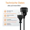 ORSEM 5m Stromkabel Verlängerung Netzkabel Produktbild-Vorschau 2