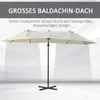 Outsunny Doppelsonnenschirm Ampelschirm mit Kurbel Produktbild-Vorschau 4