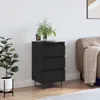 vidaXL Credenza nera 40x35x70 cm materiale a base di legno Anteprima dell’immagine prodotto 1