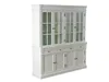 Amaretta Armoire vitrine 4 portes, vieux blanc, vintage Voir les images du produit 9