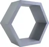 Wand-Regal Sechseck in grau Produktbild-Vorschau 1