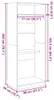 vidaXL Armadio Bianco 80x50x200 cm Materiale a base di Anteprima dell’immagine prodotto 8