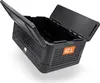 A black foldable thermobox with its lid open, shown on a white background. Produktbild-Vorschau