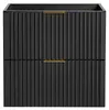 Armoire De Salle De Bain Sous Lavabo Noir Mat 60 Cm Façades Voir les images du produit 8