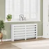 vidaXL Rivestimento per radiatori bianco 149x20x82 cm Anteprima dell’immagine prodotto 2