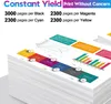 A stack of paper with marketing graphics and text overlays. Produktbild-Vorschau