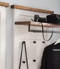 home24 Garderobenpaneel - Kiefer Massiv / Metall Produktbild-Vorschau 8