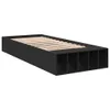vidaXL Cadre de lit noir 90x190 cm bois composite Voir les images du produit 3