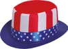 Amerika Top Hat Patriots Accessory Carnival Red Blue Stars Náhled obrázku produktu 3