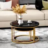 STILVORA 2er Set Couchtisch Satztisch Schwarz, Produktbild-Vorschau 3