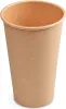 50x Heiß- und Kaltgetränkebecher Pappbecher braun 400ml Produktbild-Vorschau 1