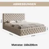 MOTIVENA Dalia Chesterfield Polsterbett 160x200 mit Produktbild-Vorschau 7