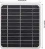 A square solar panel with dimensions indicated. Produktbild-Vorschau