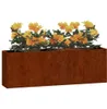 vidaXL Nástěnný květináč 2 ks. Rezavá ocel Corten 53x10x17 Náhled obrázku produktu 3