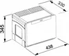 Franke Cube - Vstavaný odpadkový kôš Cube 50 134.0055.291 Anteprima dell’immagine prodotto 4