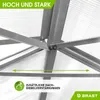 BRAST Gewächshaus Aluminium mit Fundament | 380x250x205cm | Produktbild-Vorschau 10