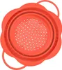 Kochblume Faltsieb M rot Silikon, Edelstahl 22929.04 Produktbild-Vorschau 3