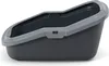 A dark gray litter box with a light gray rim, shown from a side angle on a white background. Produktbild-Vorschau