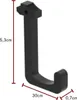 Lamina Reling Haken schwarz Aluminium 7x30x53mm (LxBxH) Produktbild-Vorschau 3