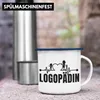 Trendation - Logopädin Herzschlag Emaille Tasse Geschenk Produktbild-Vorschau 4