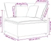 vidaXL Modulares Sofa Eckmodul mit Kissen Creme 100 cm Produktbild-Vorschau 8
