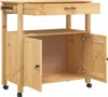 vidaXL Küchenwagen MONZA 84x40x88,5 cm Massivholz Kiefer Produktbild-Vorschau 4