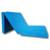 A blue folding mattress is shown against a white background. Podgląd zdjęcia produktu