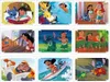 A collage of nine different scenes featuring Stitch and Lilo from Disney's Lilo & Stitch franchise. Produktbild-Vorschau